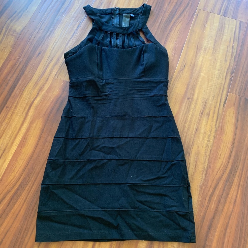 Black mini dress